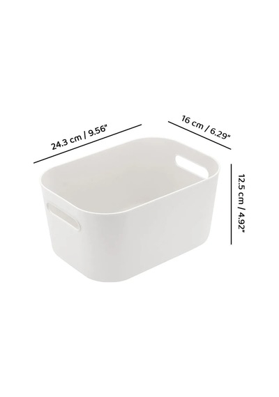 4'lü Organizer Kutu Seti - 4 Lt Çok Amaçlı Düzenleyici - Dekoratif Saklama Kutusu Plastik 24 X 18 Be Diğer