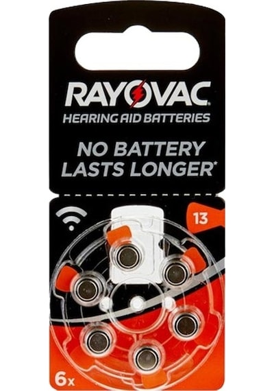 AYT Ticaret HT-101 RAYOVAC 13 NO KULAKLIK PİLİ 6Lİ PAKET