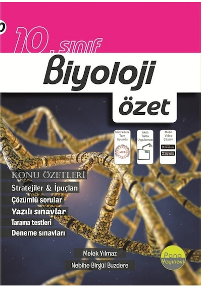 Pano Yayınları 10. Sınıf Biyoloji Özet Yni