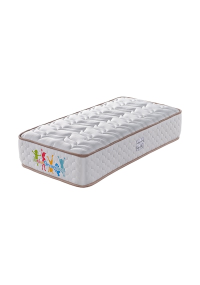 Junior Bedding 90x190 Tek Kişilik Yatak Ortopedik Yaylı Yatak Konforlu Ve Destekleyici Yatak Beyaz