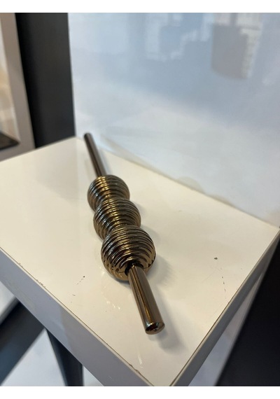 Petra Çizgili Metal Kulp 32mm Bronz Dolap Kapak Tv Ünite Modern Çekmece Mobilya Kulbu Komidin Bronz