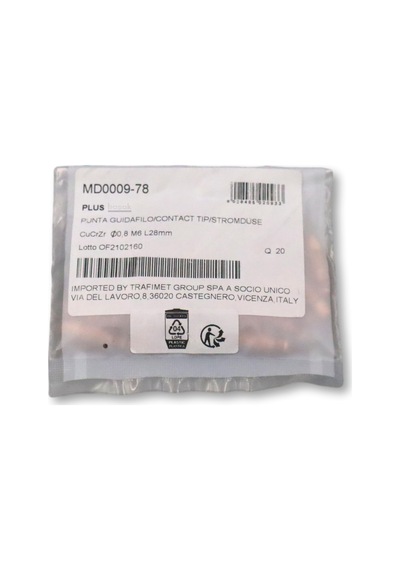 M6 0.8 Mm Gazaltı Kaynak Kontak Memesi Zirkonyumlu Md0009/78 Trafimet