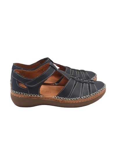 Kadın Comfort Deri Sandalet Siyah 25190247y Siyah