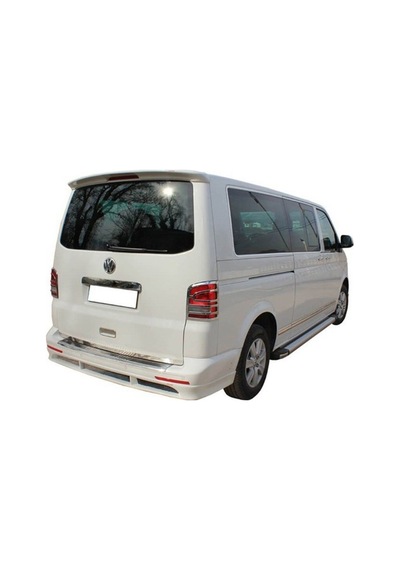 Volkswagen Caravelle Uyumlu Arka Tampon Altı Paçalıkla 2 Parça Fiber 2003-2010