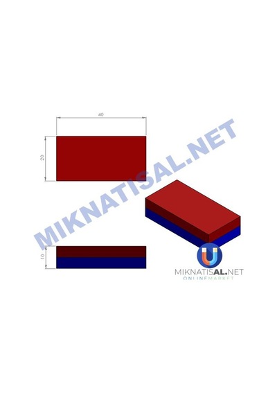 40X20X10Mm Neodyum Mıknatıs