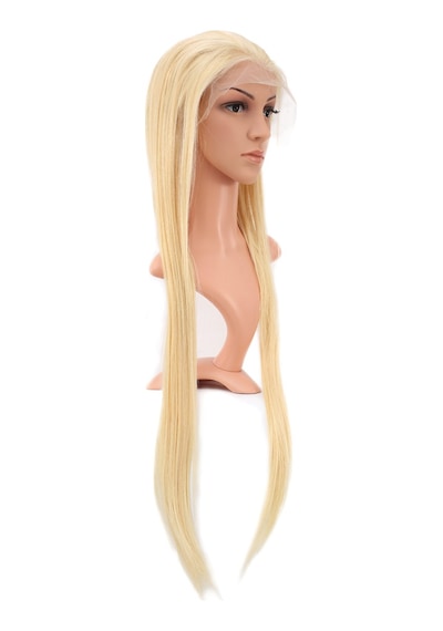 Gerçek Front Lace Düz Platin Tül Peruk / 85/90cm - Ezjı-758732 Renkli