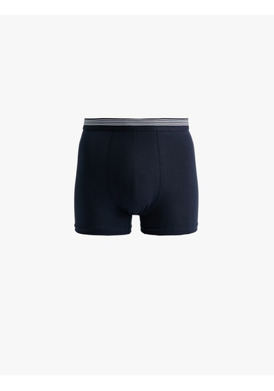 Koton Lastik Detaylı Pamuklu 3'lü Boxer Seti Antrasit 6wlm90070mk Antrasit