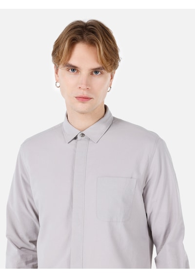 Colin's Colins Regular Fit Shirt Neck Düz Erkek Gri Uzun Kol Gömlek Cl1067013 Q1.v1 Lgr Açık Gri Colin's Colins Regular Fit Shirt Neck Düz Erkek Gri Uzun Kol Gömlek Cl1067013 Q1.v1 Lgr Açık Gri
