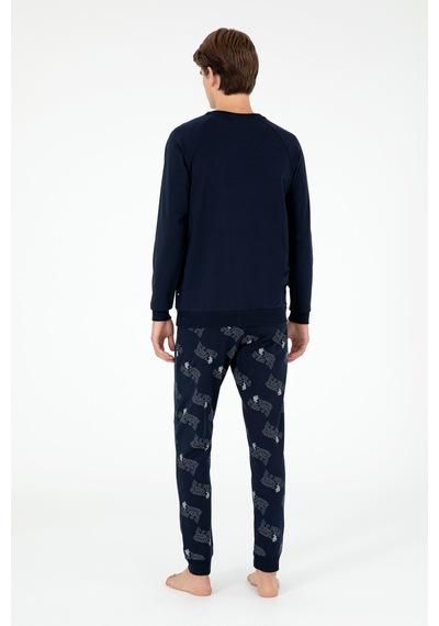 U.s. Polo Assn. Erkek Lacivert Pijama Takım 50301727-vr033 Lacivert