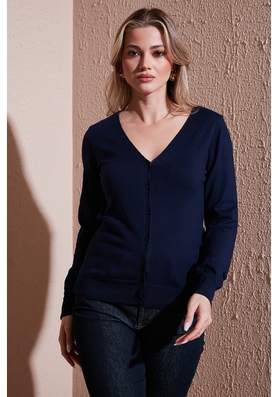Fashion Friends Bayan Hırka 25k0781k1 Lacivert Lacivert