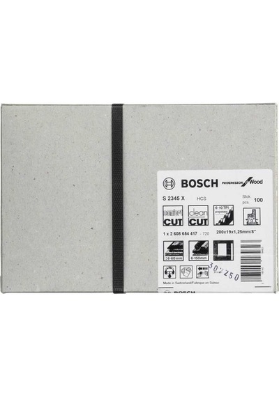 Bosch S 2345 X Progressor For Wood 100'Lü Panter Testere Bıçakları - 2608654417