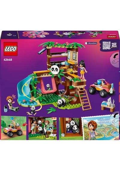 LEGO® Friends Panda Barınağı Hayvan Bakımı 42648 - 7 Yaş ve Üzeri Çocuklar için Yaratıcı Oyuncak Yapım Seti (243 Parça)
