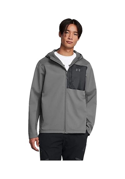 Under Armour Shield Hooded Erkek Ceket Gri