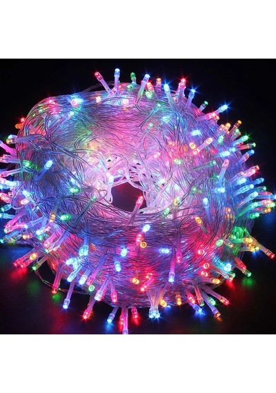100 Metre Dekoratif Led 220 Prize Takılan 480 Led 8 Mod Renkli