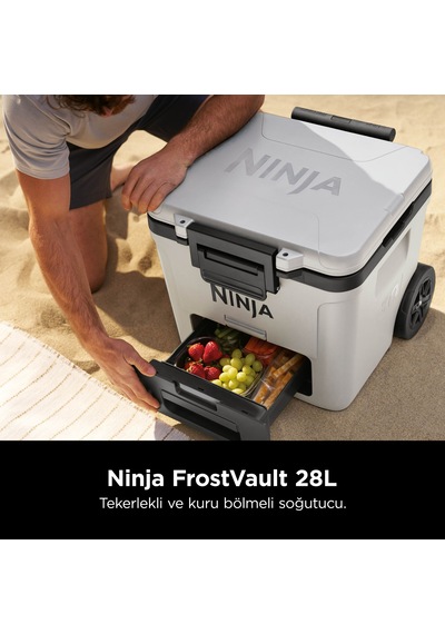 Ninja Frostvault Tekerlekli Cooler 28 Litre - Beyaz