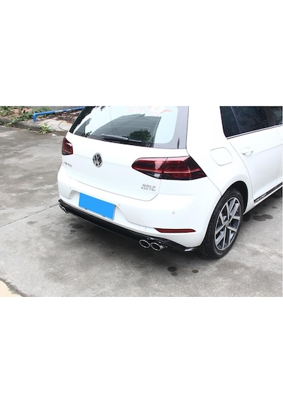 Vw Golf 7.5 Difizör 2018 - 2020 Difüzör Abs Plastik 4 Egzozlu