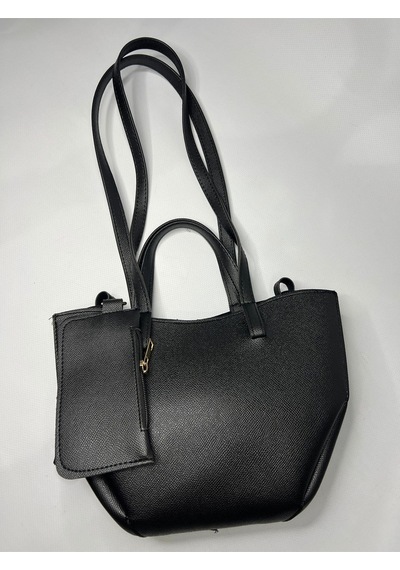 Öznora Pinterest Model Mini Cüzdanlı Omuz Çantası Siyah