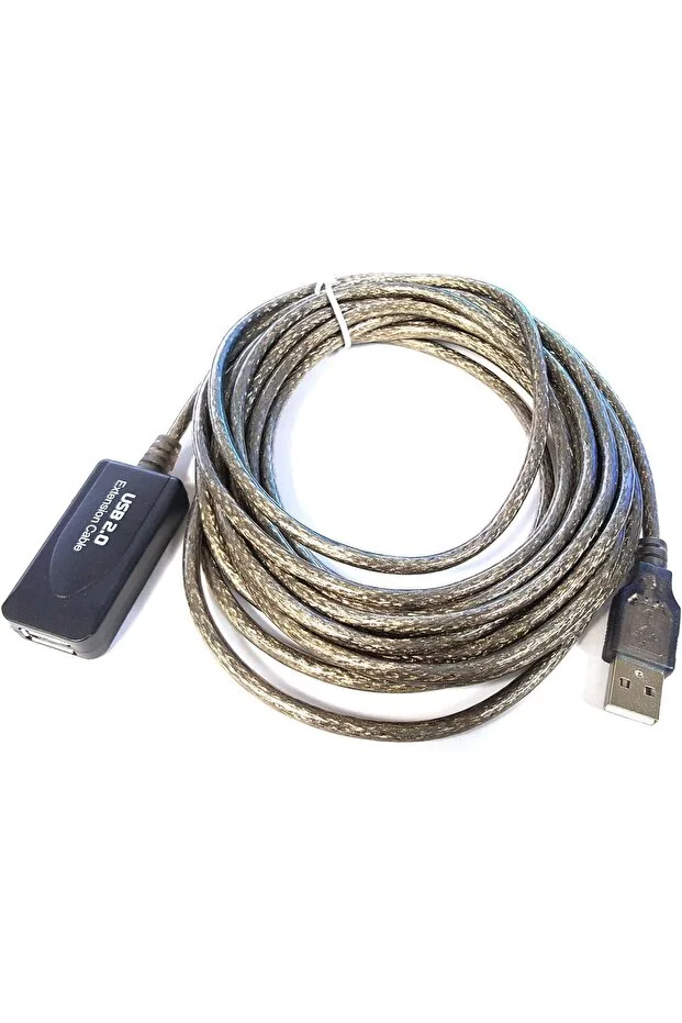 15 Metre 15mt Usb Aktif Erkek/dişi High Speed Kablo Chipli Model Ara Usb Uzatma Kablosu Güçlendirilmiş Extension Kablo