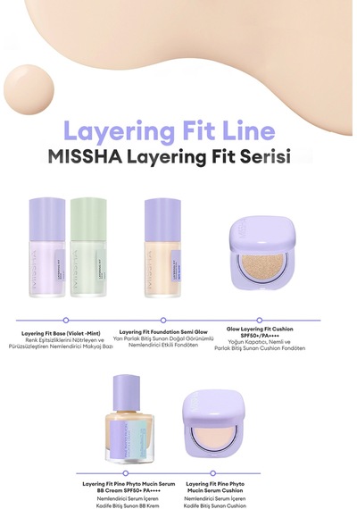 Missha Layering Fit Pine Phyto Mucin Serum Cushion SPF30 Pa++ Bran