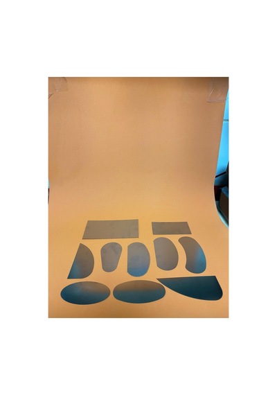 10 Adet Metal Sistre Alçı Seramik Rötuş Aleti