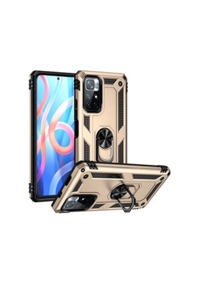Lexroo Xiaomi Poco M4 Pro 5g Vega Tpu Silikon Sert Pc İnce Kılıf - Gold