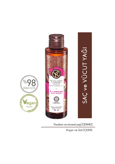 Yves Rocher Oryantal Argan Yağlı Saç ve Vücut Yağı 100 ML