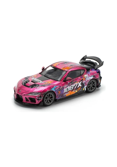 Pop Race Toyota Gr Supra Darwinpro 66g Wbk Supra 1087x 1:64 Model Araba Pr64-285 Pembe