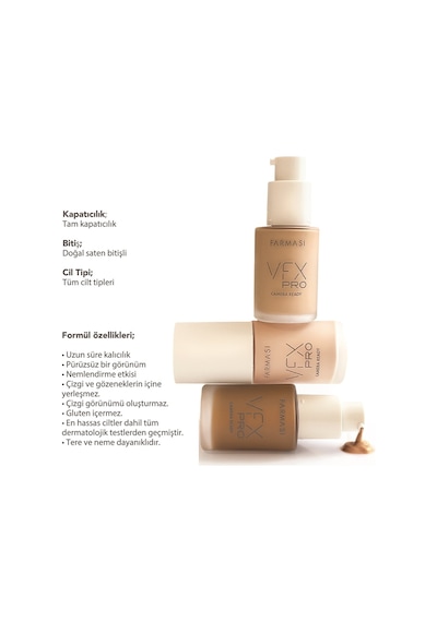 Farmasi Vfx Pro Camera Ready Fondöten C01 30 ML
