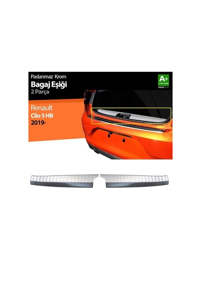 Renault Clio Uyumlu 5 Krom Bagaj İç Eşiği 2 Prç.2019 Ve Üzeri