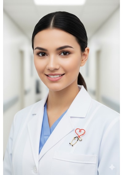 Heartcare Kalp Steteskop Broş Sağlığın Ve Sevginin Simgesi Kırmızı