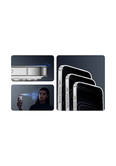 Zore İphone 17 Air Nvth 2.5d Oliv Privacy Temperli Cam Ekran Koruyucu + Kolay Uygulama Aparatı - Siyah