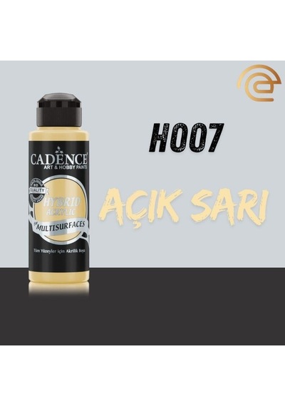 Cadence Hybrid Multisurface Akrilik Boya 120 Ml H007 Açık Sarı 110 Açık Sarı