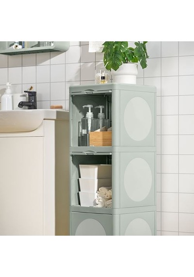 Ikea Ivösjön Banyo Boy Dolabı, Yeşil, 33x34x99 Cm Ikea Ivösjön Banyo Boy Dolabı, Yeşil, 33x34x99 Cm