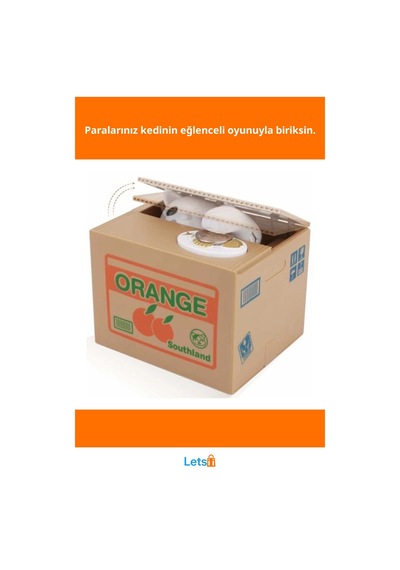 Hareketli Para Çalan Kedi Kumbara Eğlenceli Tasarruf Arkadaşınız TEK EBAT