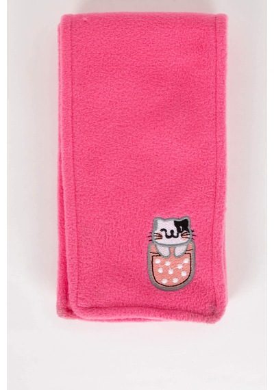 Defacto Kız Bebek 2'li Polar Atkı Bere Takım B4390A523WNPN110 Pembe