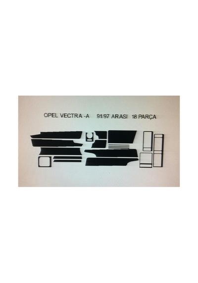 Opel Vectra A 1991-1996 15 Parça Torpido Kaplama Renk Ceviz