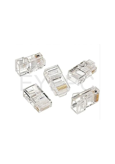 EYEPC Rj45 100 Lü Utp Konnektör Reje 45 100 Adet