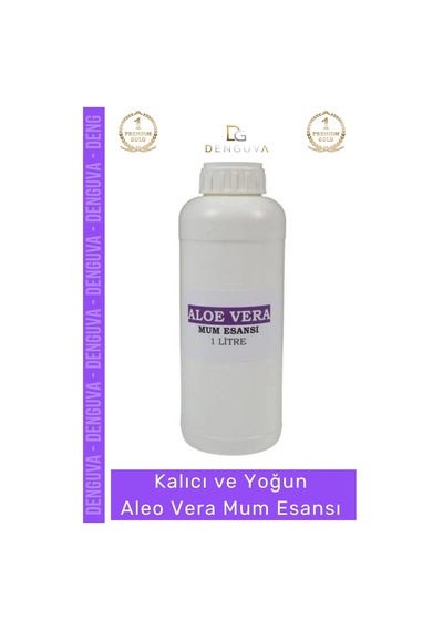 Yeni Kalıcı Yoğun Kaliteli Yağ Bazlı Tüm Ürünlerle Kullanıma Uygun Aloe Vera Mum Esansı 1 Lt Çok Renkli