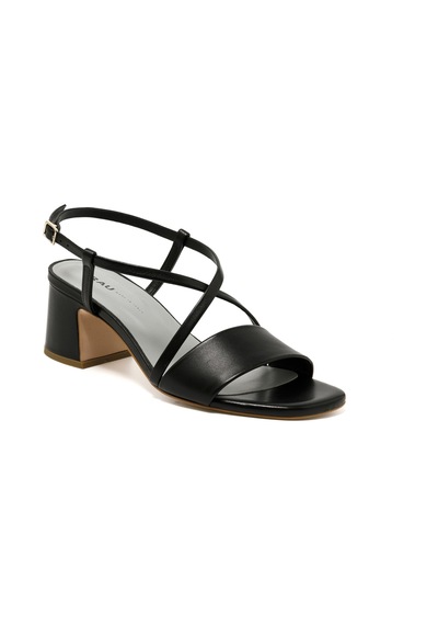 Sandalet Kadın 79p3 Frau Nappa Nero Siyah