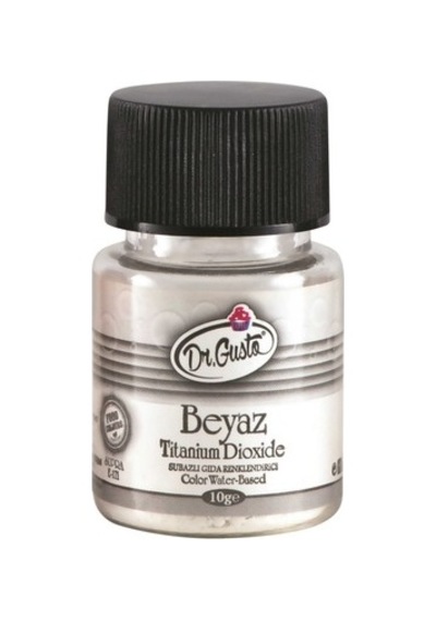 Dr. Gusto Su Bazlı Toz Gıda Boyası Beyaz 10 G