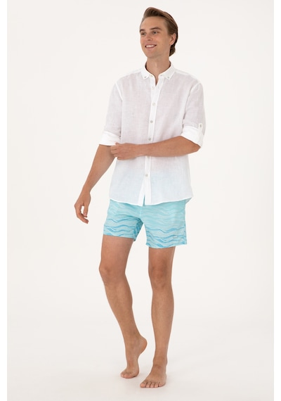 U.s. Polo Assn. Erkek Aqua Deniz Şortu 50299757-vr007 Aqua