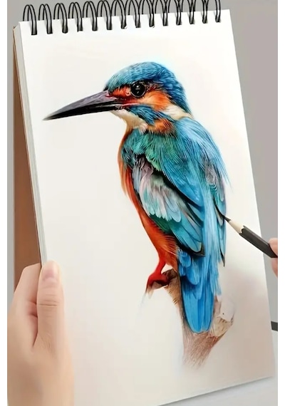 Drawing Eskiz Defteri 120 Gr. A5 40 Yp Bianyo Dereceli Kalem Siyah Rulo Kalemlik 24 Kalem Bölmeli