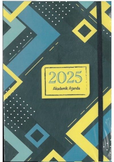 Özkan 2025 Akademik Ajanda Haftalık Ciltli 17x24 Siyah Çok Renkli
