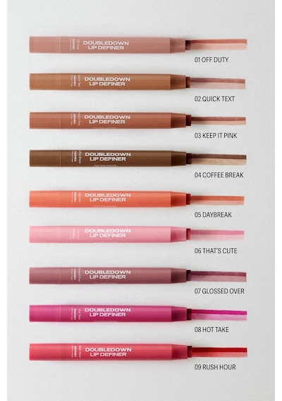 Sacheu Doubledown Lip Definer 2'si 1 Arada Dudak Kalemi Ve Balm 07 Glossed Over 1.3gr