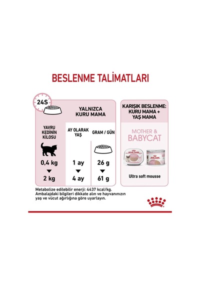 Mother & Baby Cat 34 Anne Ve Yavru Kedi Maması 2 Kg