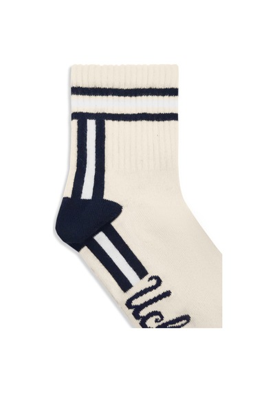Ucla Leontıs 3'lü Kemik Rengi Uzun Jakarlı Pamuk Standard Fit Unisex Çorap