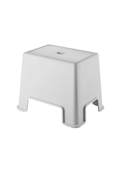 Çelik Ayna Lüx Banyo Taburesi Çok Amaçlı Tabure Açık Gri- 480