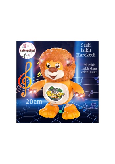 Dans Eden Sevimli Aslan Sesli Işıklı Hareketli Müzikli Eğitici Oyuncak Dans Eden Aslan Dans Eden Sevimli Aslan Sesli Işıklı Hareketli Müzikli Eğitici Oyuncak Dans Eden Aslan