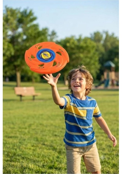 4'lü Uçan Disk Set 22 Cm Frisbee Renkli Eğlenceli Açık Alan Plaj Ve Park Oyun Seti