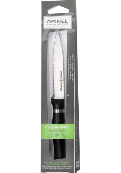 Opinel İnox Tırtıklı Kamp Bıçak (001565) Kahverengi